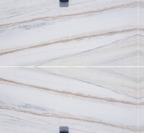 Particolare di Bianco Lasa Vena Oro